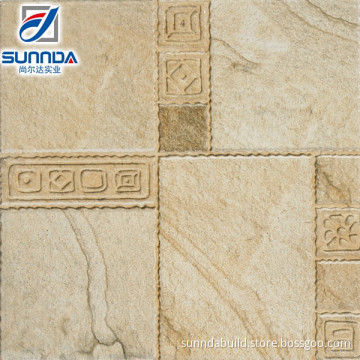 digital inkjet 3D glazed ceramic rough floor tile for garden ,corridor, bacony